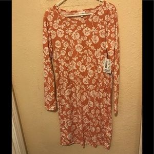 Lularoe floral peach Debbie